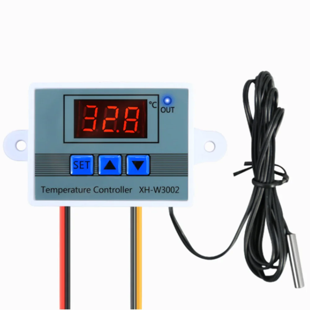 

XH-W3002 Temperature Controller AC110V-220V DC12V/24V LED Digital Control Thermostat Microcomputer Switch Thermoregulator Sensor