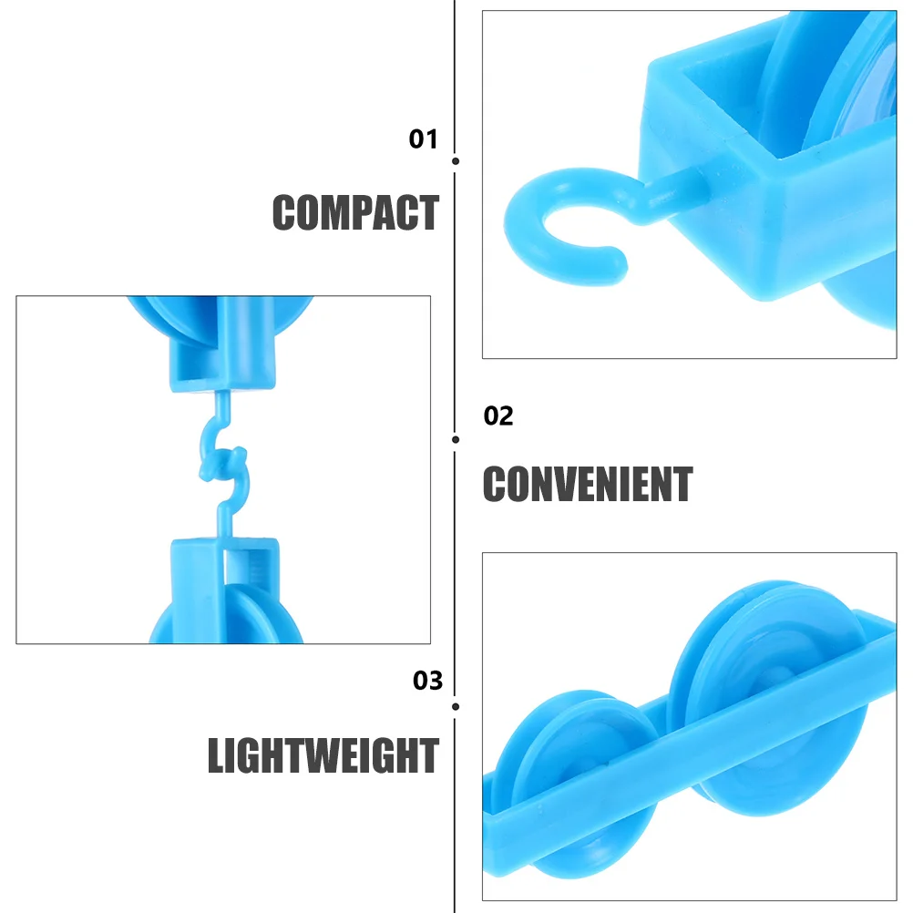 

4Pcs Physics Experiment Pulley Mechanic Teaching Equipment Durable Plastic School Science Supplies Teaching Tool
