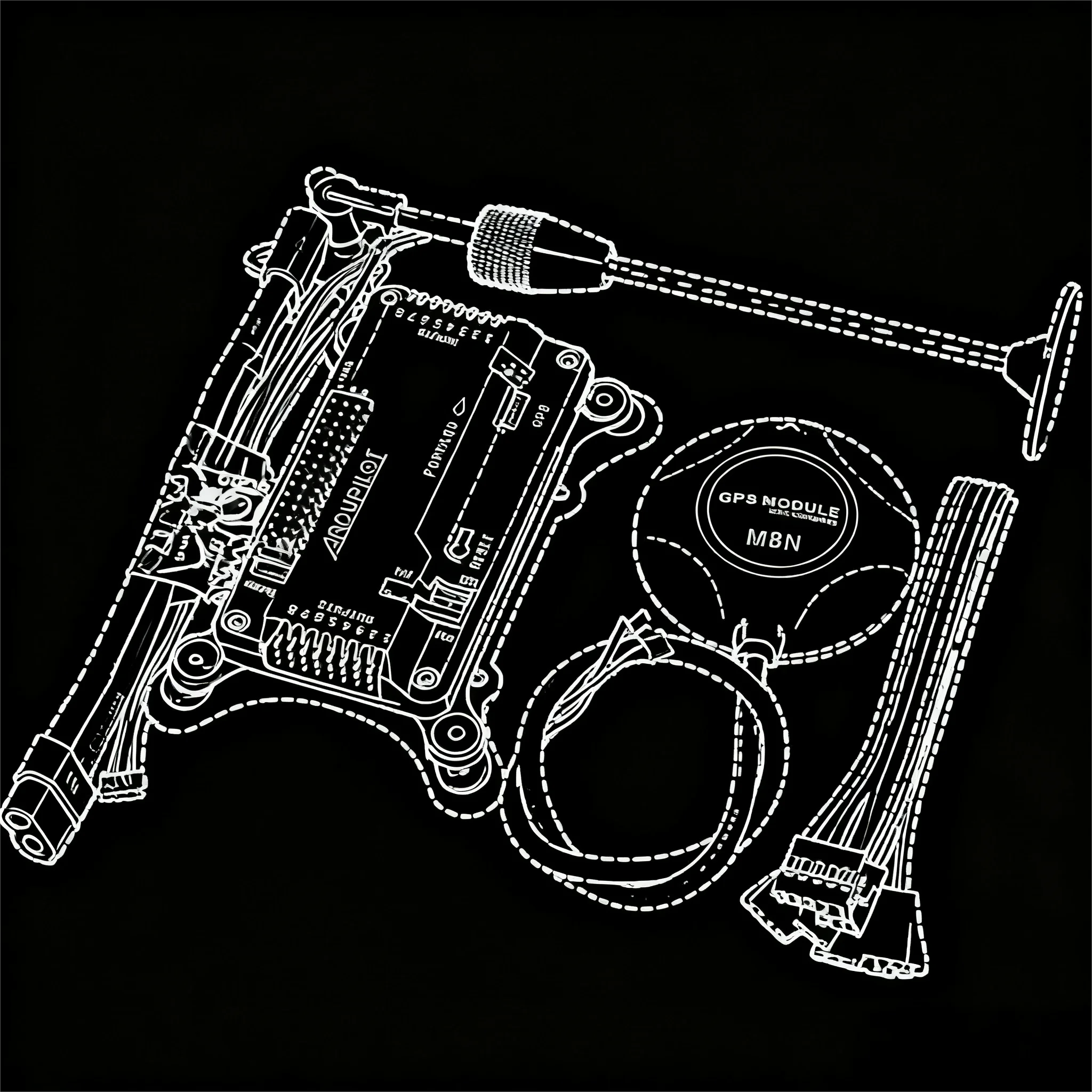 

Плата контроллера полета Angeltoy APM2.8 APM 2.8 + встроенный компас M8N GPS + модуль питанияxt60 для радиоуправляемого квадрокоптера