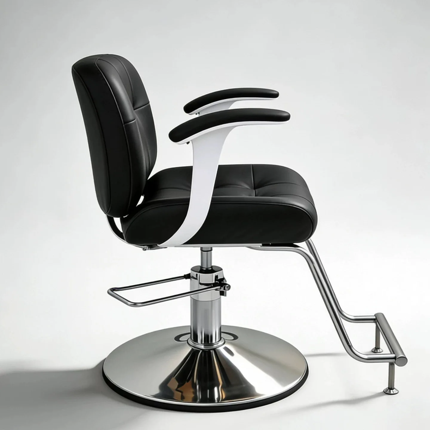 Metal barber chair with lift and rotate functions for barbershops