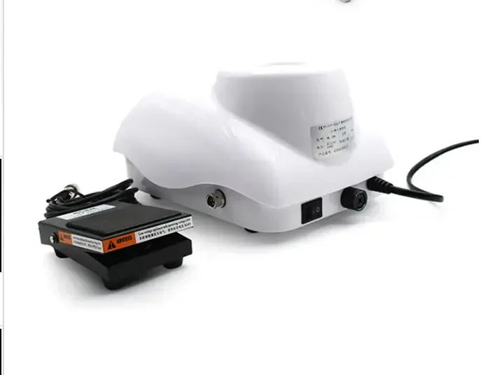 Dental lab alginate impression mixer with foot pedal