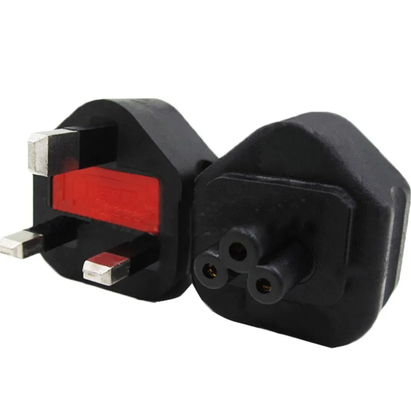 Laptop Power Conversion Plug to standard three-pin 13A three-hole without wire converter