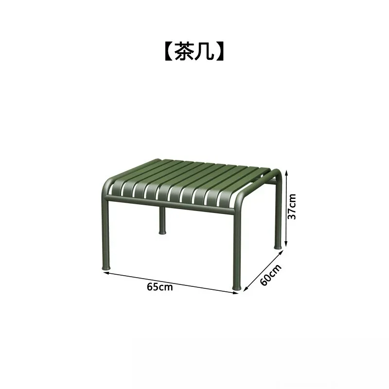 Creative outdoor leisure table and chair combination Open-air simple wrought iron bar Outdoor table and chair combination