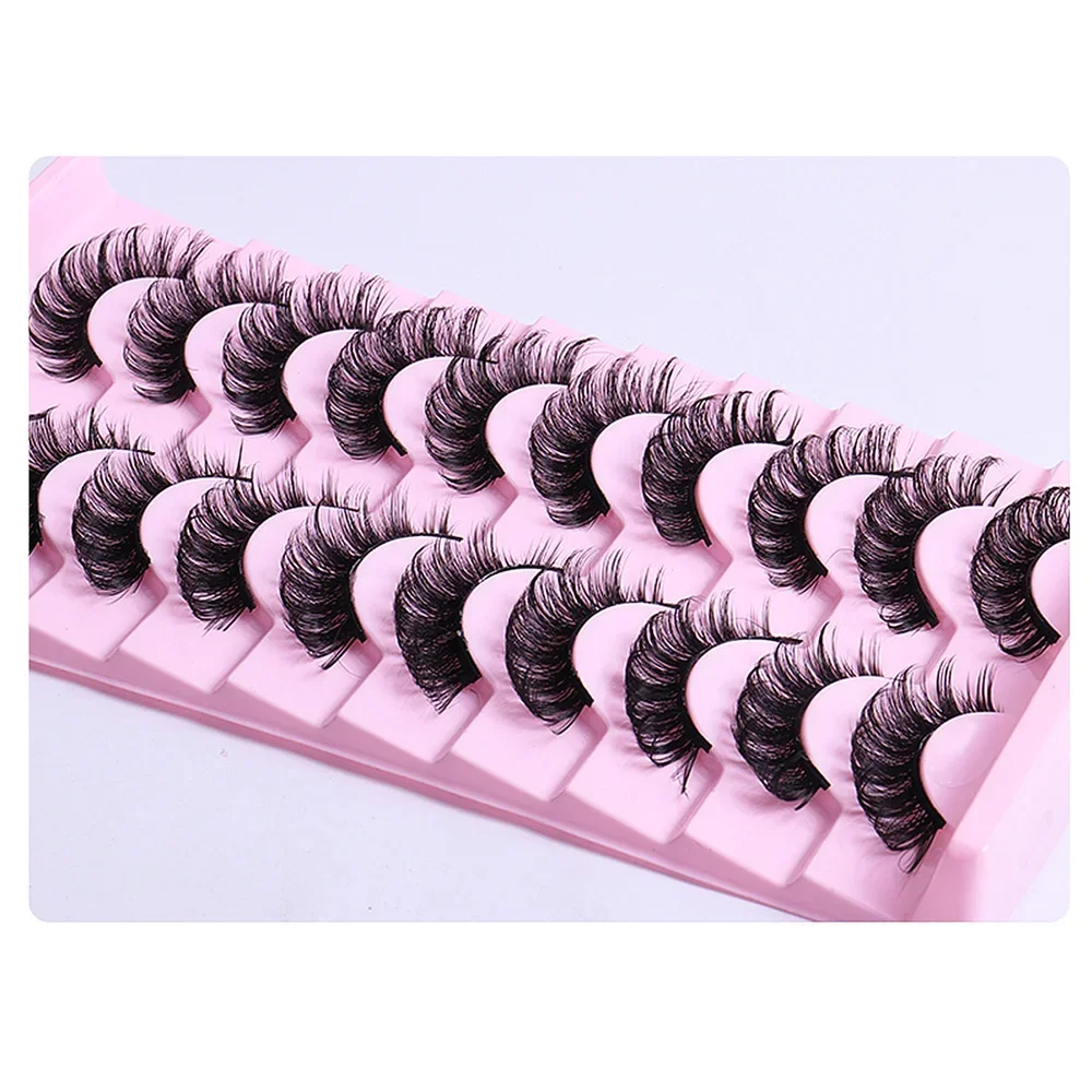 10 Pairs Lashes Eyelashes Fake Eyelashes Russian Strip Lashes False Eyelashes Biche Eyes Extension Lashes