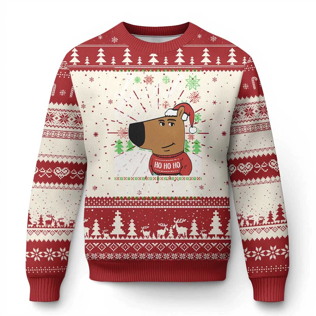 مضحك مجرد رجل البرد عيد الميلاد الفيروسية ميمي القبيح عيد الميلاد سترة الكرتون بلوزات Harajuku المرأة البلوز سترة الملابس #5