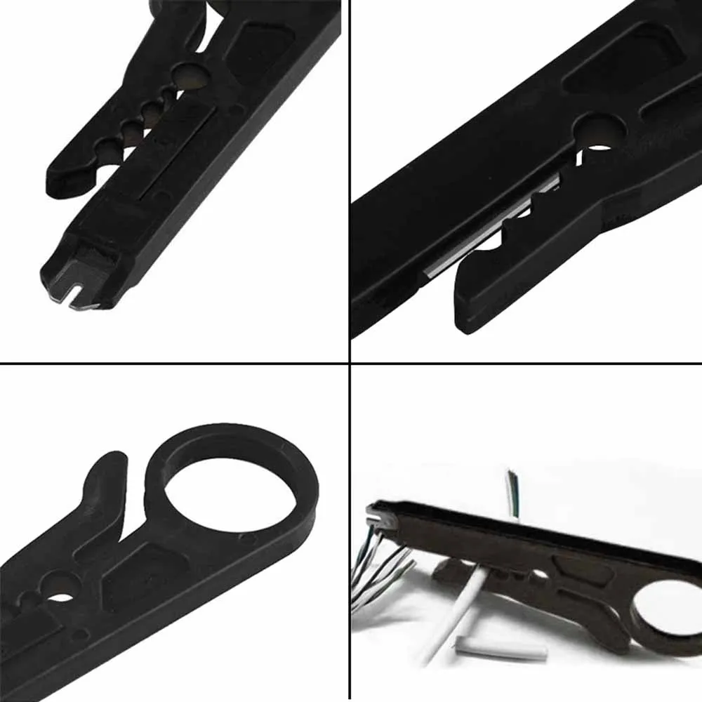 Mini Portable Cable Stripper Crimper Pliers Crimping Tool Stripping Wire Cutter Practical And Simple Tool Hand Tools Accessory