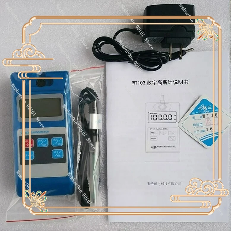 

WT103 Высокоточный измеритель Гауса 20000GS Измерение поверхности магнитного поля с постоянным магнитом