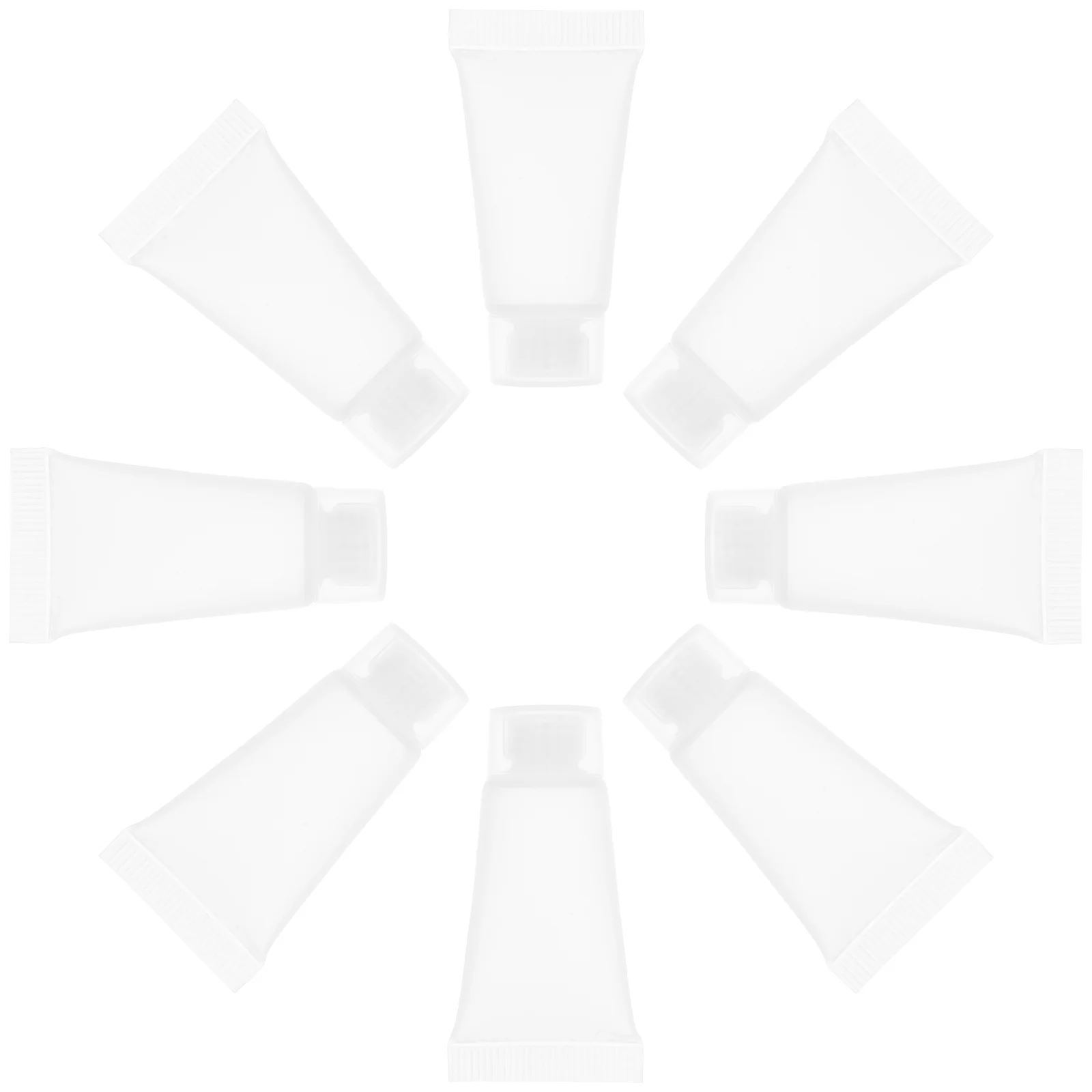 50pcs Refillable Travel Tubes Empty Squeezable Containers For Lotion Shampoo Conditioner Cream Sample Bottle Leakproof