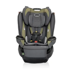 Evenflo Revolve360 Extend All-in-One Rotational Car Seat with Quick Clean Cover (Rockland Green)