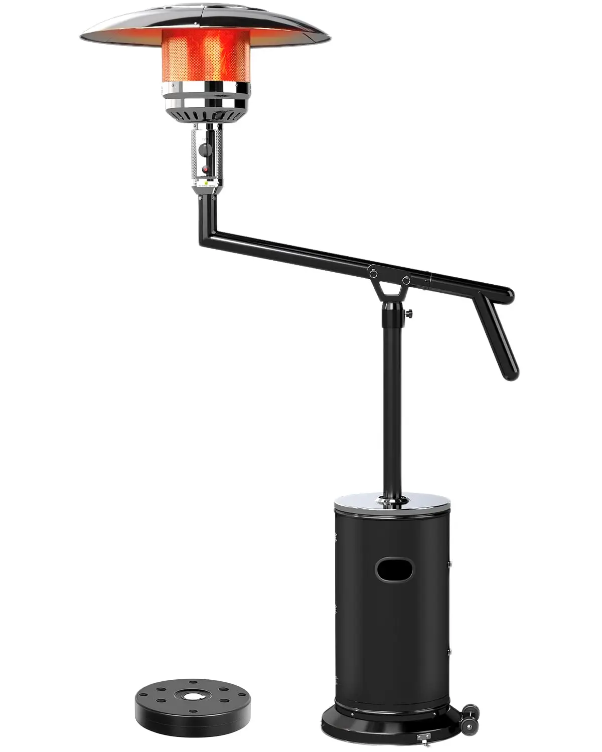 Perfect Position Pyramid Patio Heater,Outdoor Heater with Swivel Arm