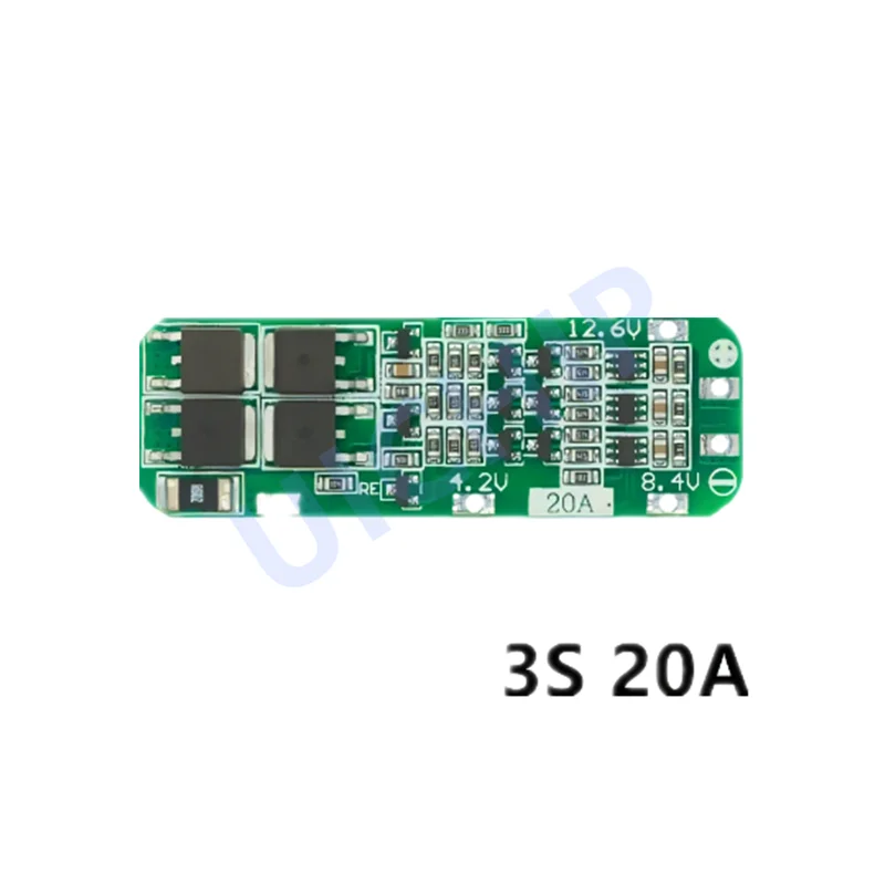 3S 20A Li-ion Lithium Battery 18650 Charger PCB BMS Protection Board For Drill Motor 12.6V Lipo Cell Module 64x20x3.4mm