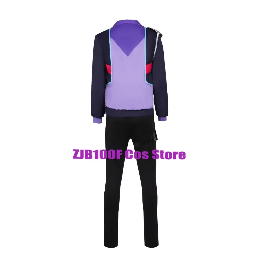 Rick Cosplay Costume Anime Scientist Costume Uniform Set cappotto camicia pantaloni Strap Suit Halloween Party Role eseguire Outfit for Men