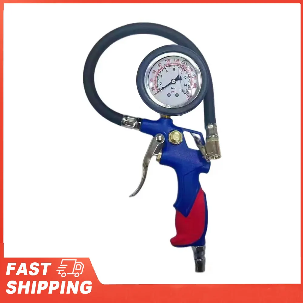 

Pressure Gauge Strong Wear Resistance Easy to Use Tire Inflator with Pressure Gauge Mechanical Pointer Tire for Car Truck
