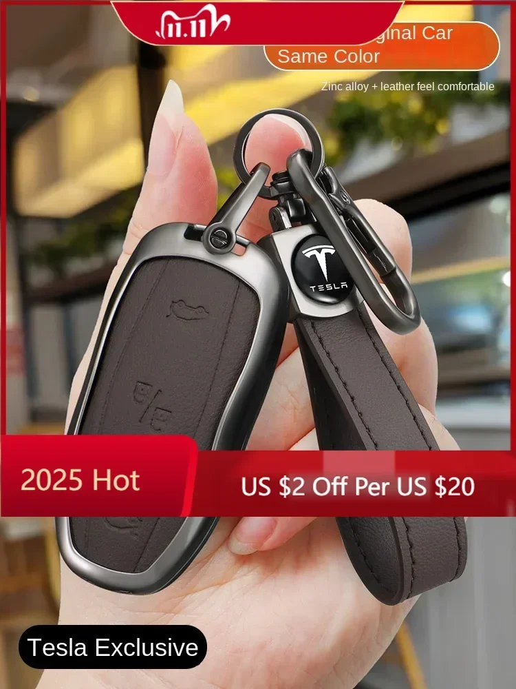 

Car Sticker Specially designed for Tesla Model S Keycase Model X Comprehensive Protection Keycase Car Remote Control Metal Prote