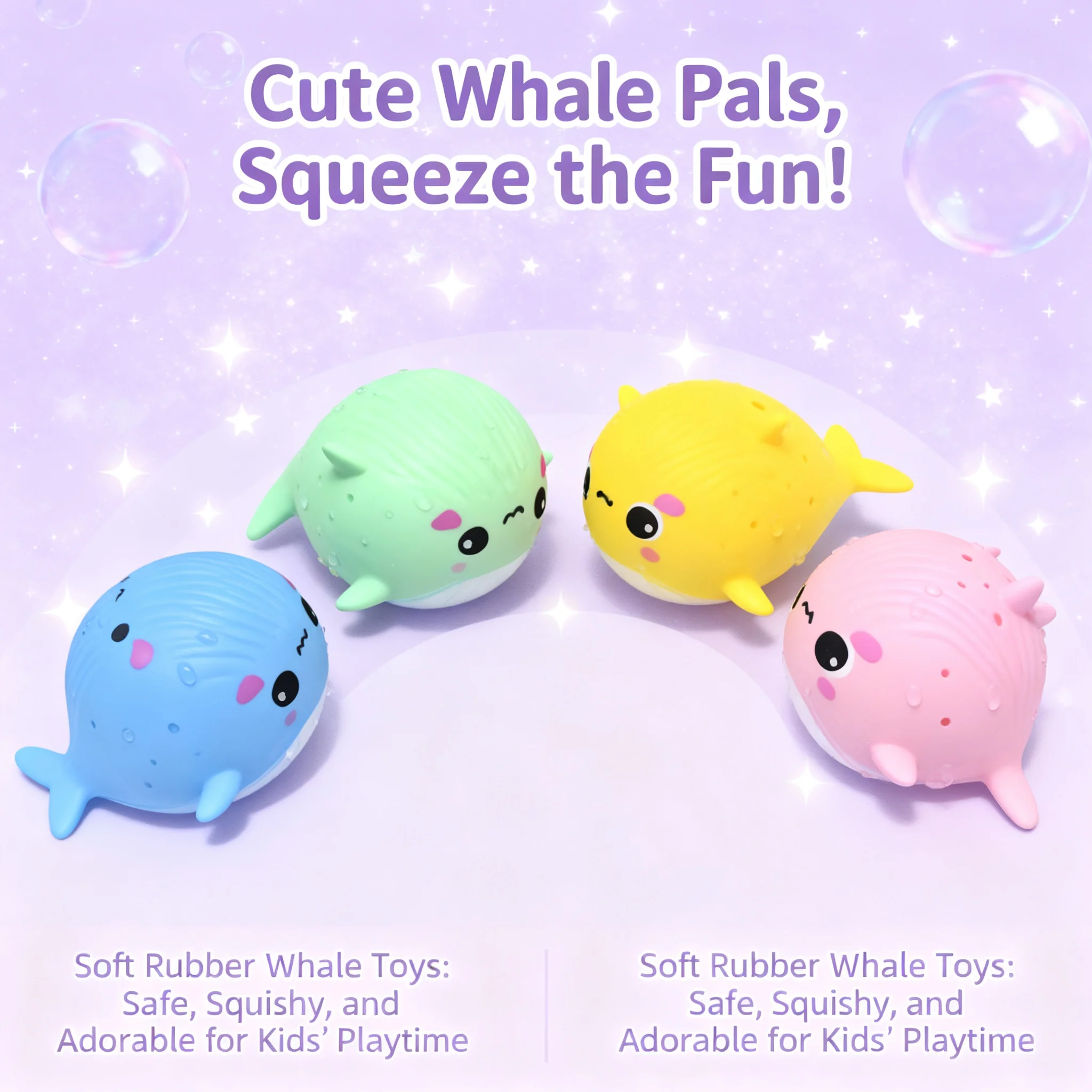 Squeezing Stress Relief Baby Bath Toys Whale Squishy Sponge Water Absorbing Summer Swimming Play Toy for Children Kid