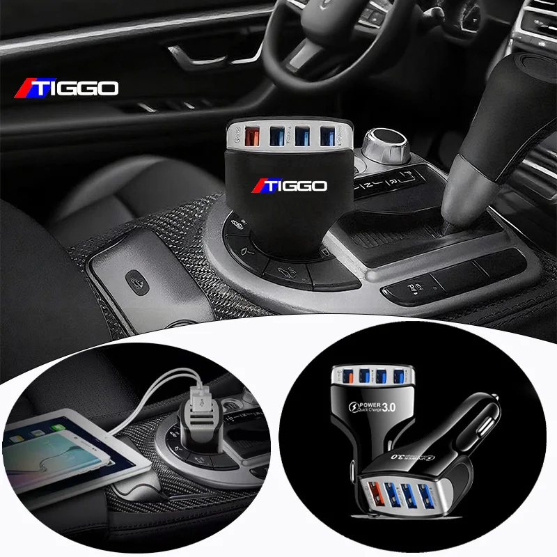 

Многофункциональный электрический адаптер USB Type C 35 Вт Fast PD 4 в 1, автомобильное зарядное устройство для автомобиля Chery TIGGO 3 4 5 7 Pro 8Pro Max A1 A3 A5