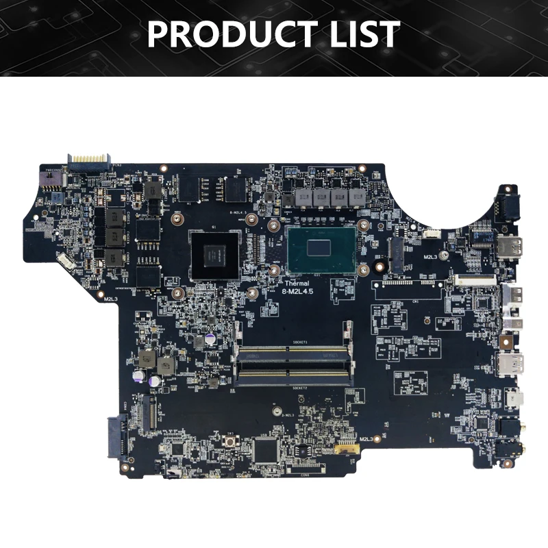 MS-16J91 Notebook mainboard für msi MS-16J9 gp62 pe60 gl62m laptop motherboard mit I7-7700HQ cpu gtx1050 v2g gpu