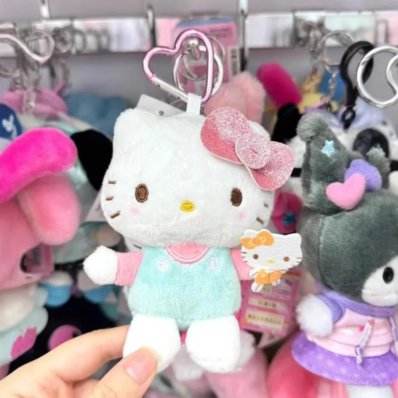 لطيف Kawaii موضة سانريو مرحبا كيتي عروسة كارتون حقيبة المفاتيح أنيمي الكرتون رقيق دمية محشوة هدايا عيد ميلاد رائعة #1