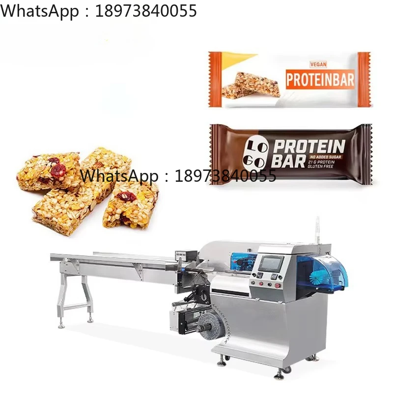 자동 플로우 필로우 포장기 단백질 에너지 바 초콜릿 바 포장기 수평 포장기
