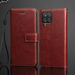 Card Holder Cover Case for Samsung Galaxy M33 Pu Leather Flip Cover M33 Retro Wallet Phone Fitted Case Business Fundas Coque
