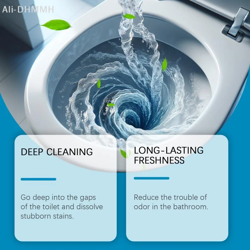 Toilet Bowl Cleaner Strongly Remove Scale and  Stains Eliminate Odors Reduce Bacterial Growth Gentle Toilet Cleaning Powder