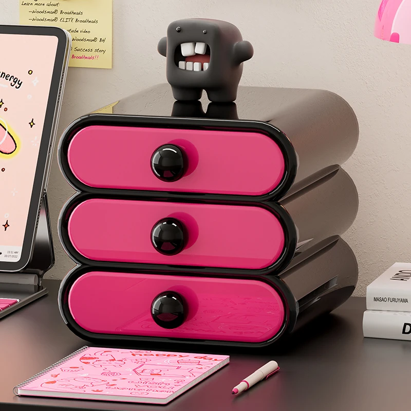 

Настольный органайзер с декором из допамина, многофункциональный офисный ящик для хранения канцелярских принадлежностей/макияжа, модульная штабелируемая полка для прихожей