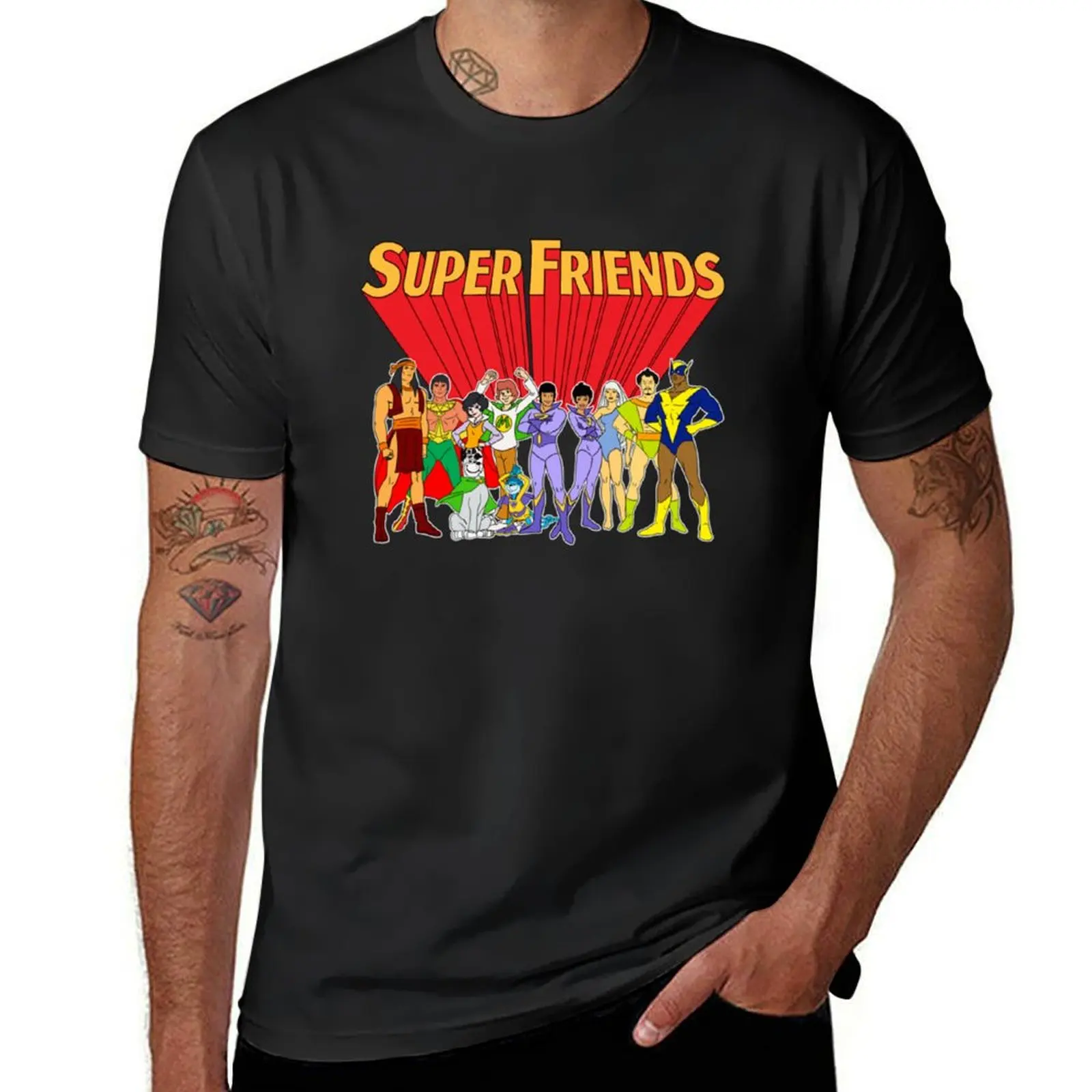 Super Friends Super Friends T-Shirt funnys quick-drying cute tops Aesthetic clothing workout shirts for men