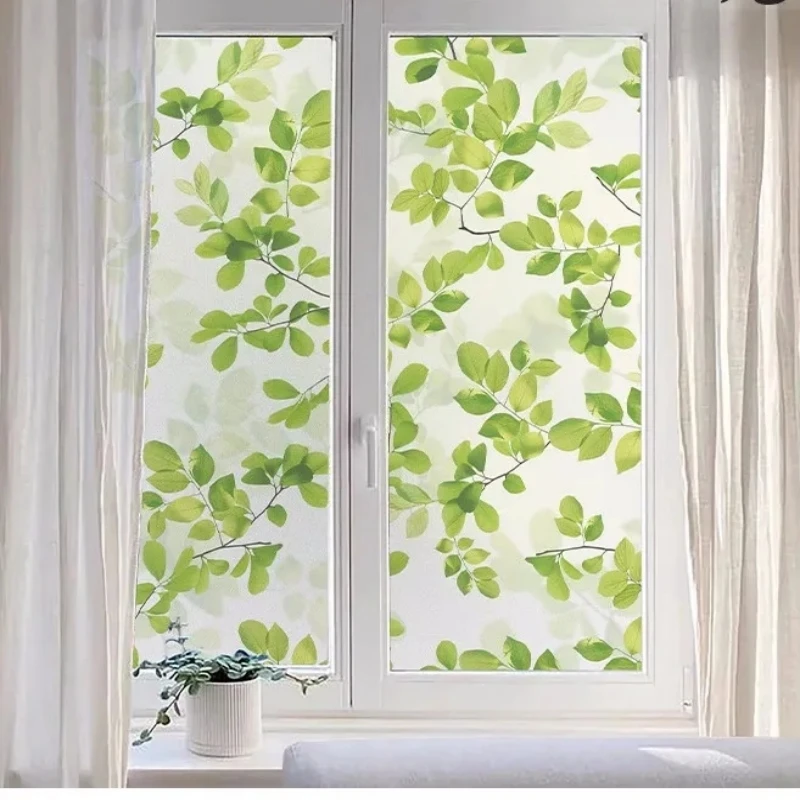 Pegatina de vidrio esmerilado, película de ventana antiluz, papel de ventana sombreado para puerta de baño, película de privacidad para inodoro