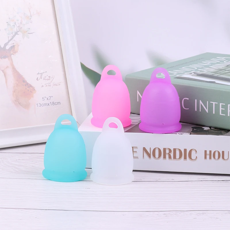 Silicone Reusable Cup Menstrual Medical Lady Cup Collector Menstrual Purple Color Menstrual Cup For Women Feminine Hygiene