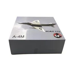 1:72 Scale USMC Skyhawk A-4 Fighter Model and Display Stand Collectible Gifts A4 Alloy Airplane Model Mini Decoration Home
