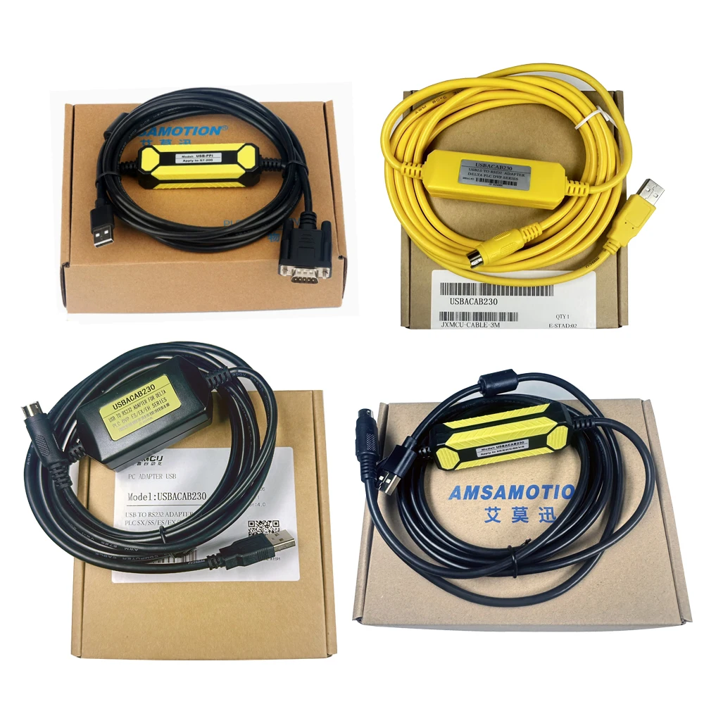 Cable de programación para PLC Siemens S7-200, cable de descarga de datos, cable de comunicación USB-PPI/DVP