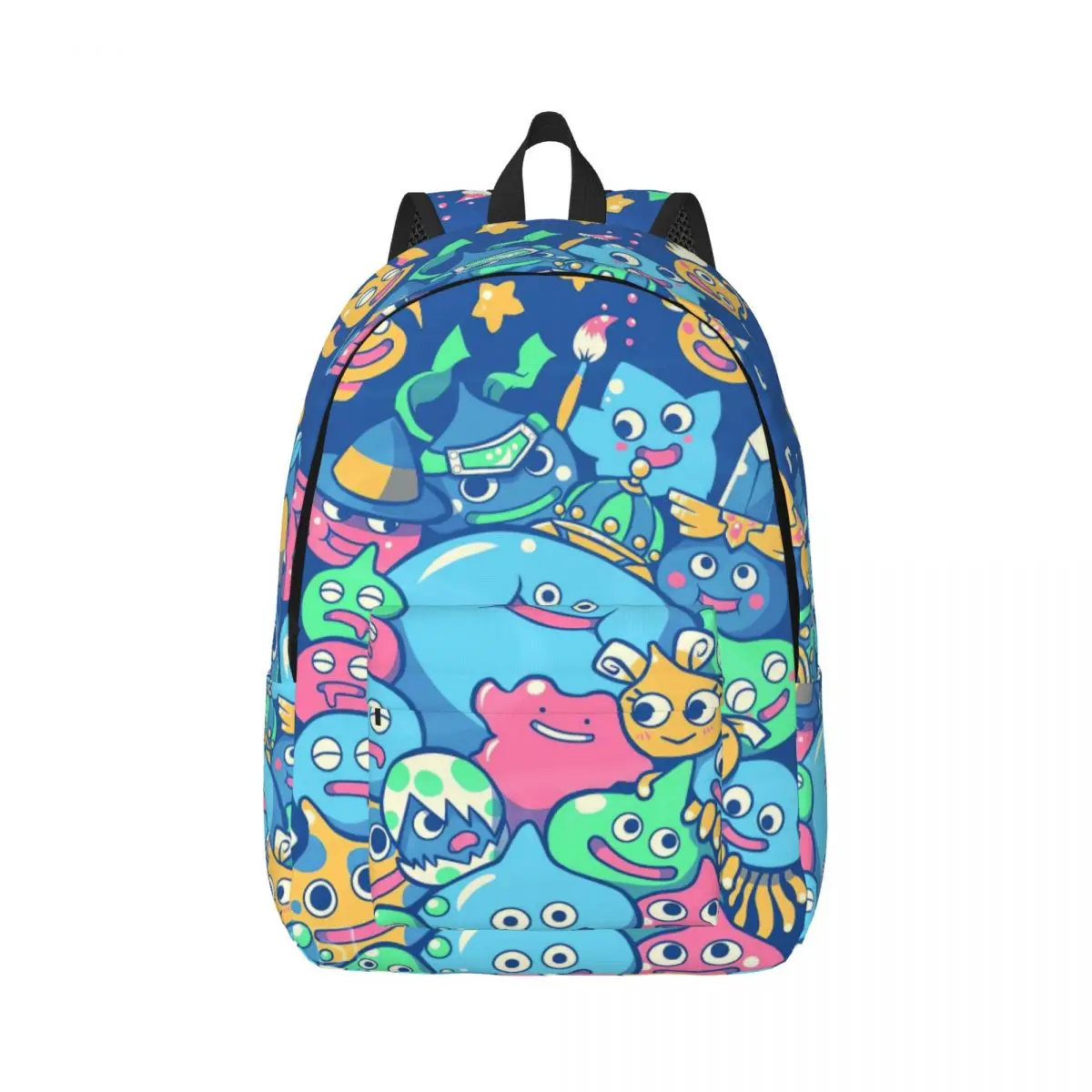 Dragon Quest Slime Student School Bookbag Canvas Daypack Elementary High College Travel Bags