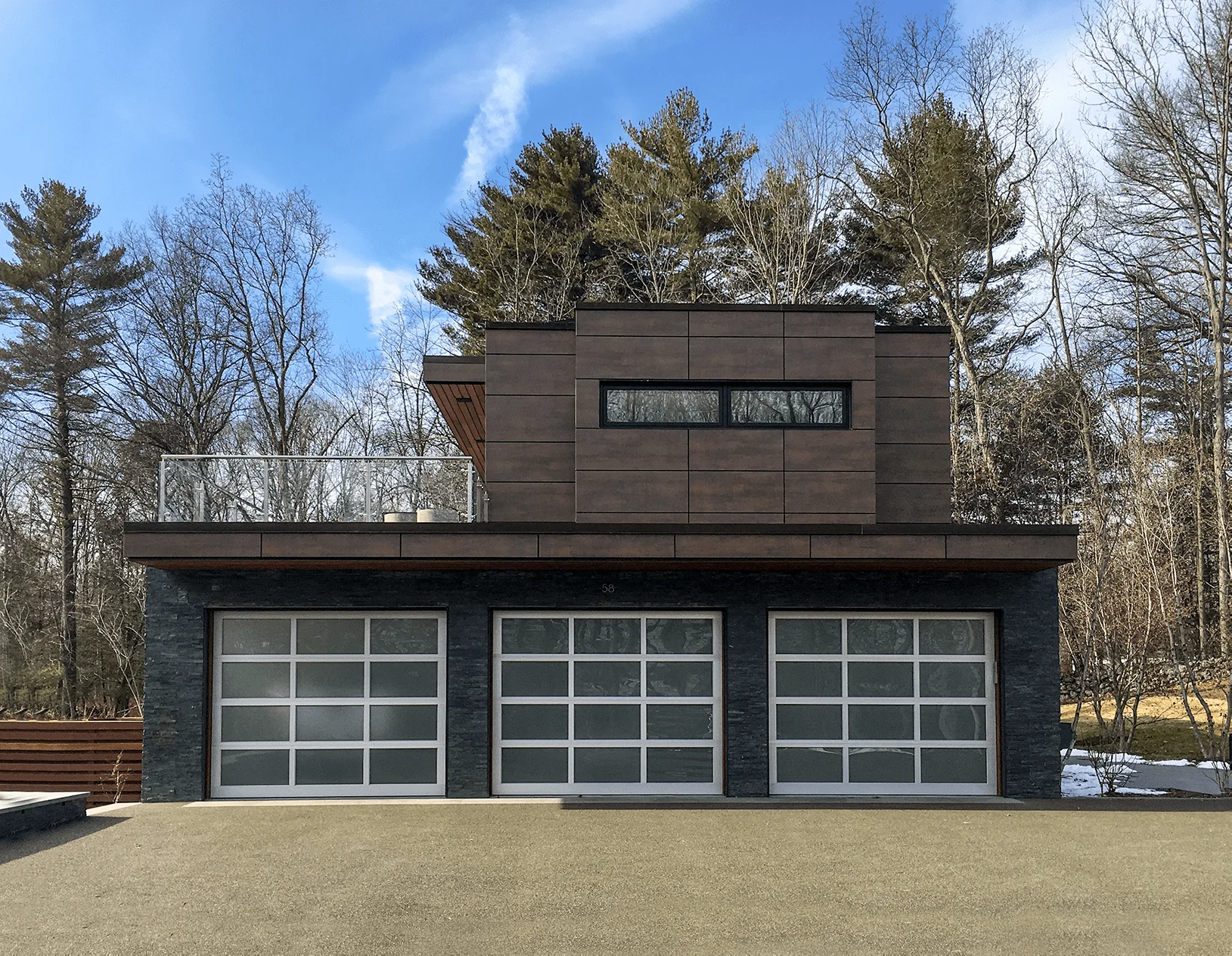 

DN Full View Automatic Combined Garage Door for Villa Hurricane Resistant Section Modern Panel Aluminum Glass Motor Garage Door