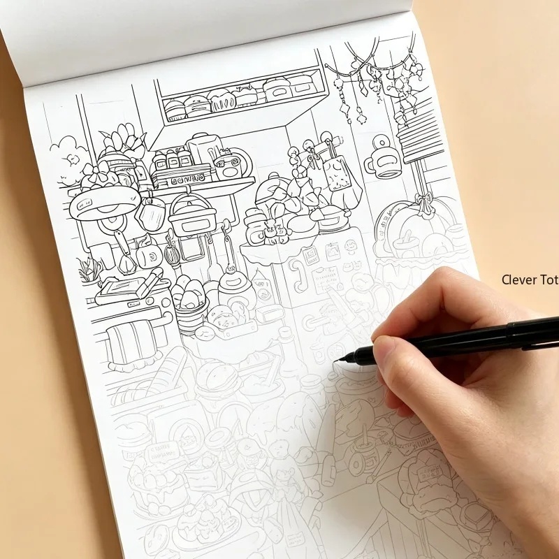 A Decompression Fun Copying and Coloring Graffiti Drawing Book,24 Different Patterns,suitable for Art Creation or For Art Gifts image 6