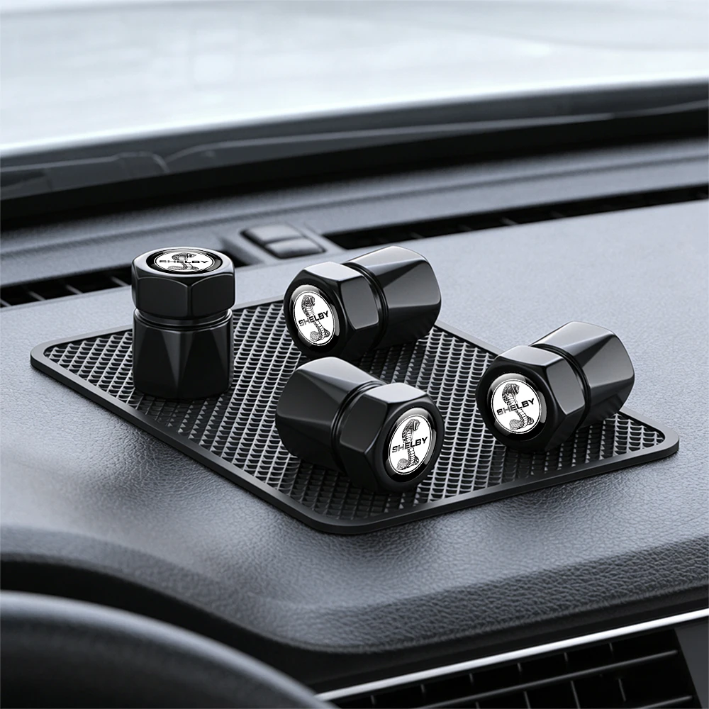 

3D Car Valve Caps Wheel Tires Air Tyre Stem Protective Cover For Ford Fusion C-Max Ecosport Edge Kuga Fiesta Mondeo ST Mustang