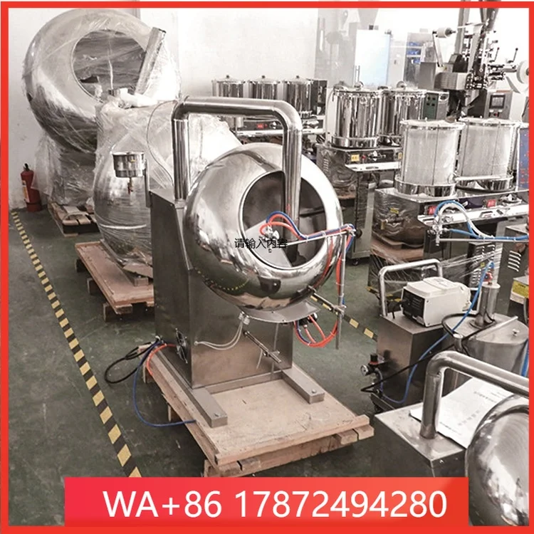 BYC-600 Fully Automatic Flour Peanut Popcorn Chocolate Candy Tablet Sugar Film Coating Machine