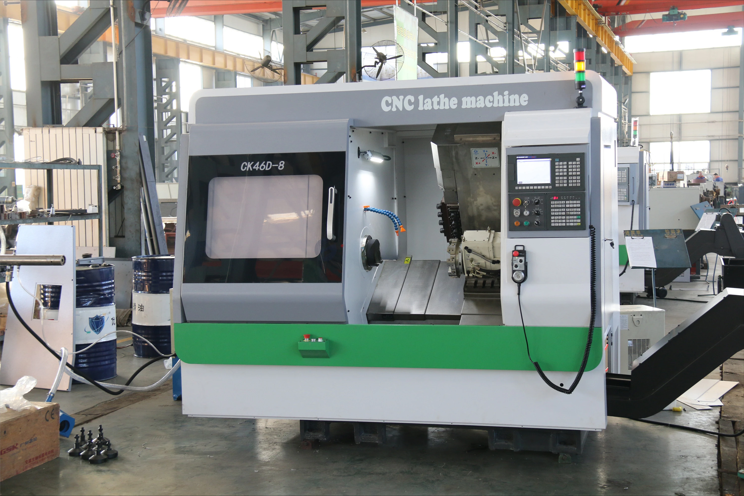 New CK46D-8 Lathe Milling Machine,Living Tool 5 Axis Cnc Lathe Fanuc Good Quality Fast Delivery Free After-sales