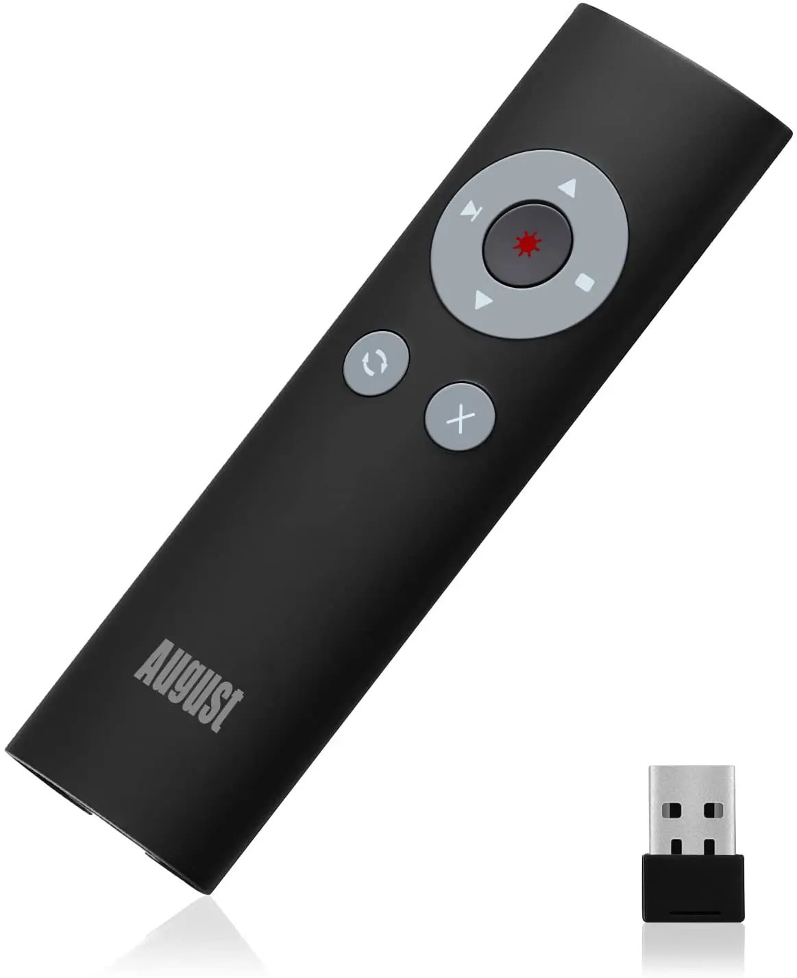 

August LP200B Wireless USB Presenter with Remote Control Pointer Clicker and Shortcut Keys Powerful PPT Remote Control