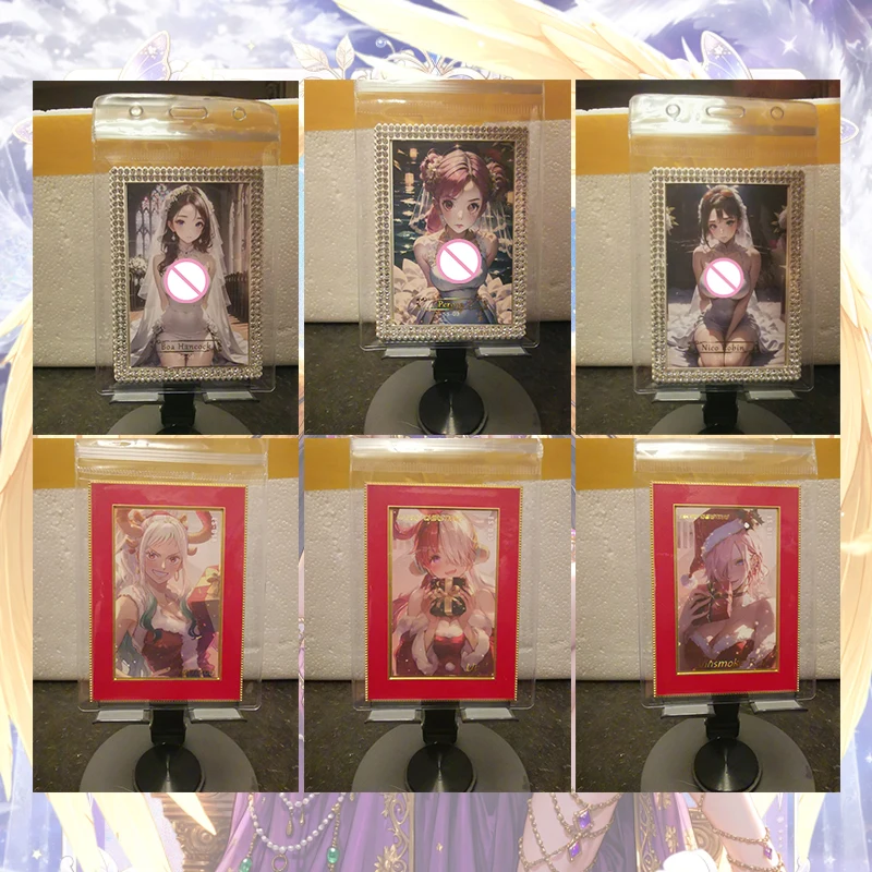 Anime One Piece SS ES Cards Metal Cards Hancock Robin Perona Vivi Yamato Reiju Nami Shirahoshi Uta Tashigi Collection Cards