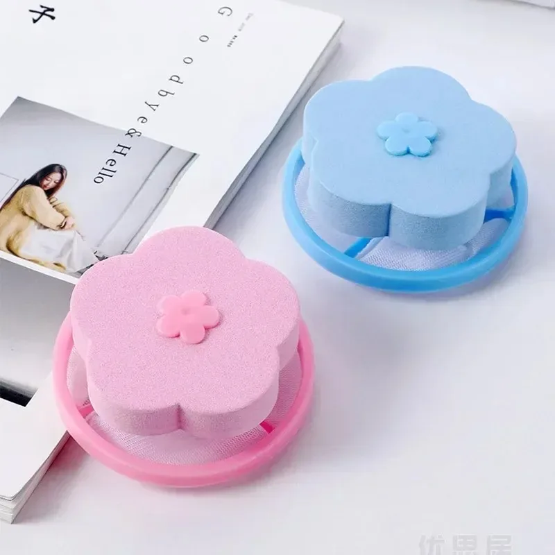 Pet Hair Lint Catcher Laundry Ball - Floating Mesh Bag for Washing Machine Use - Clothes Cleaning Hair Removal Tool