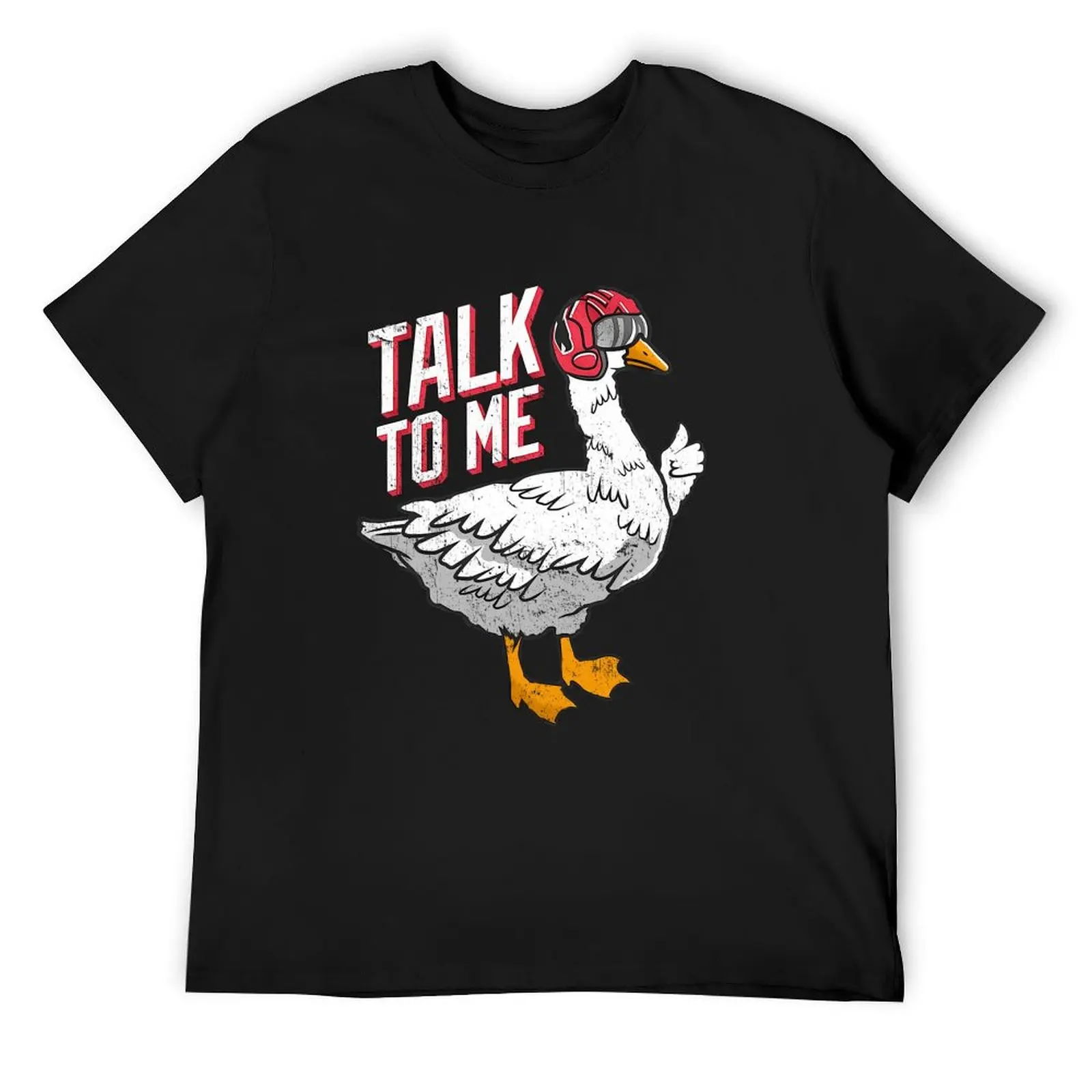 Talk to me Goose T-Shirt vintage heavyweights hippie clothes slim fit t shirts for men