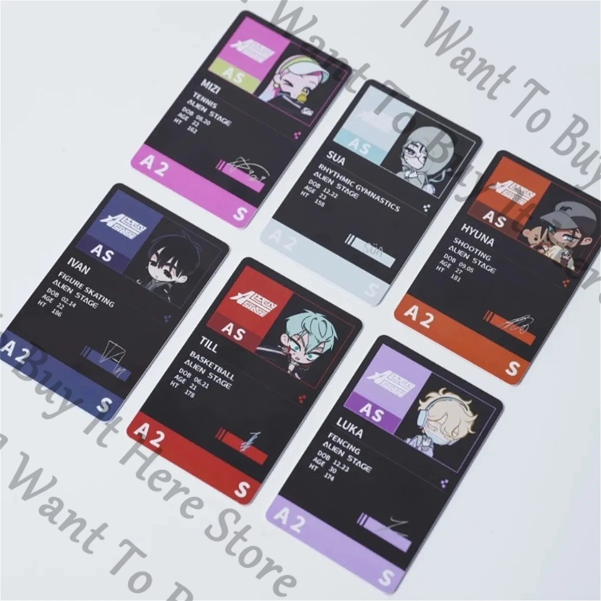 حقيقية أنيمي الغريبة المرحلة سوا ميزي حتى إيفان هيونا لوكا تأثيري الكرتون معرف بطاقة الهوية بطاقات الذاكرة التميمة Ambitus هدية #1