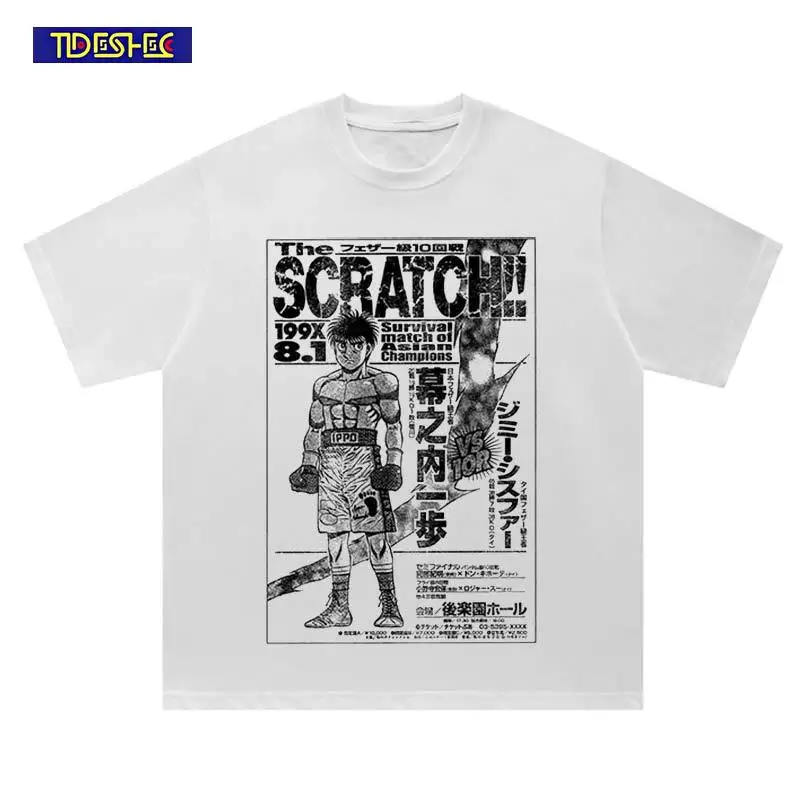 Japan Harajuku Hip Hop Streetwear Anime Summer Punk Vintage T Shirt Pattern Print Tee Shirts Casual Cotton Fashion Loose Tshirt