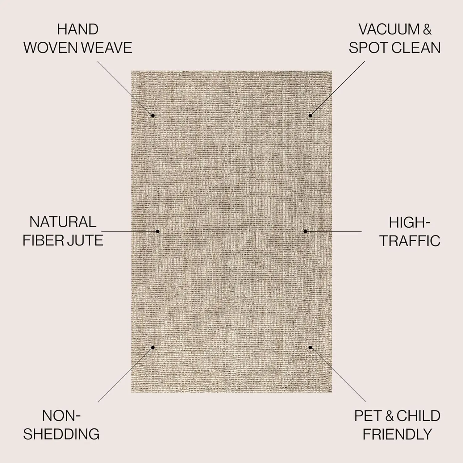 

JONATHAN Y NRF102B-8 Pata Hand Woven Chunky Jute Light Ivory 8 ft. x 10 ft. Area-Rug, Farmhouse, Easy-Cleaning,