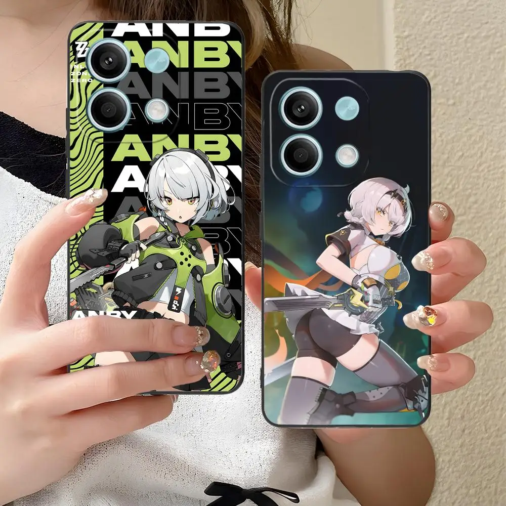 

Чехол для телефона ZZZ Silver Soldier Anby для Xiaomi Redmi Note 14 13 12 11 A5 3 2 1 Pro Plus 4G 5G с цветным принтом, защитный чехол