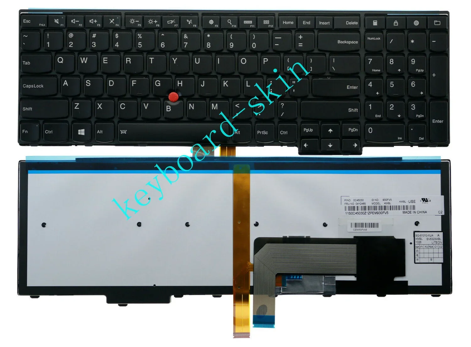 US backlit keyboard for IBM Thinkpad E540 E531 T540 T540P T550 T560 L540 L560 L570 W540 W541 W550 W550s 04Y2387 04Y2465 0C44952