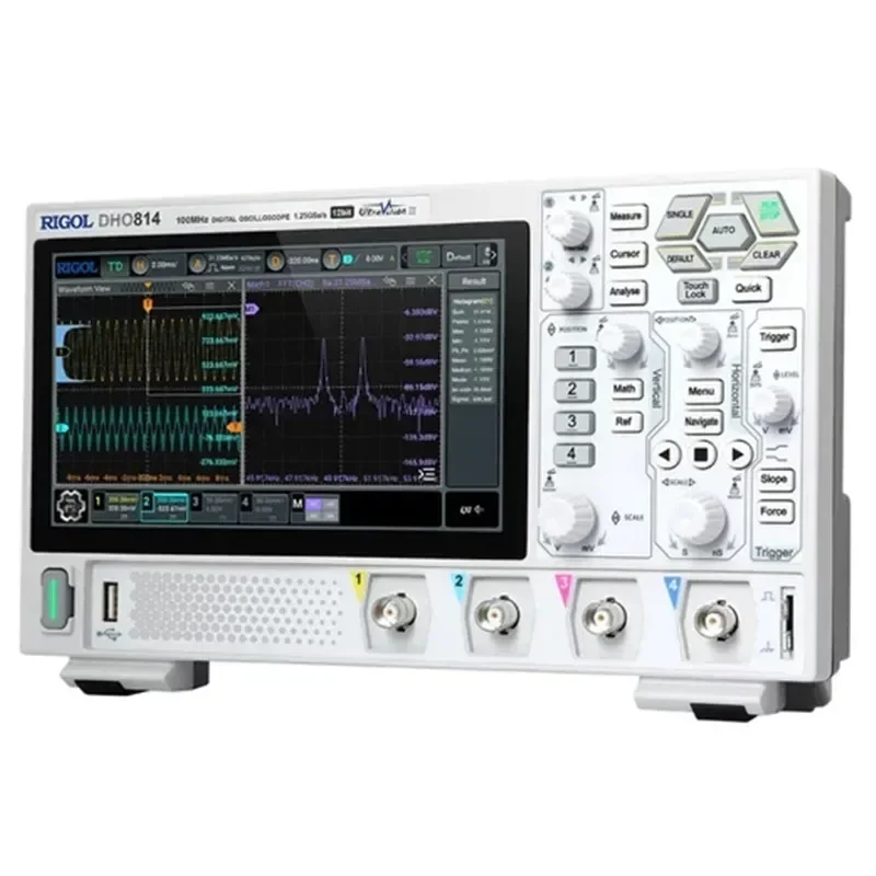 

DHO802/DHO804/DHO812/DHO814 2/4Channel 70/100MHz scope 12 Bit 1.25GSa/Sec 25MPts Depth