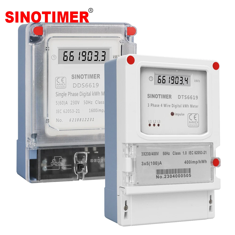 

Classic Wall Mounted 5-100A 380V AC Three Phase 4 Wires LCD Digital Energy Meter kWh Power Consumption Electricity Measurement