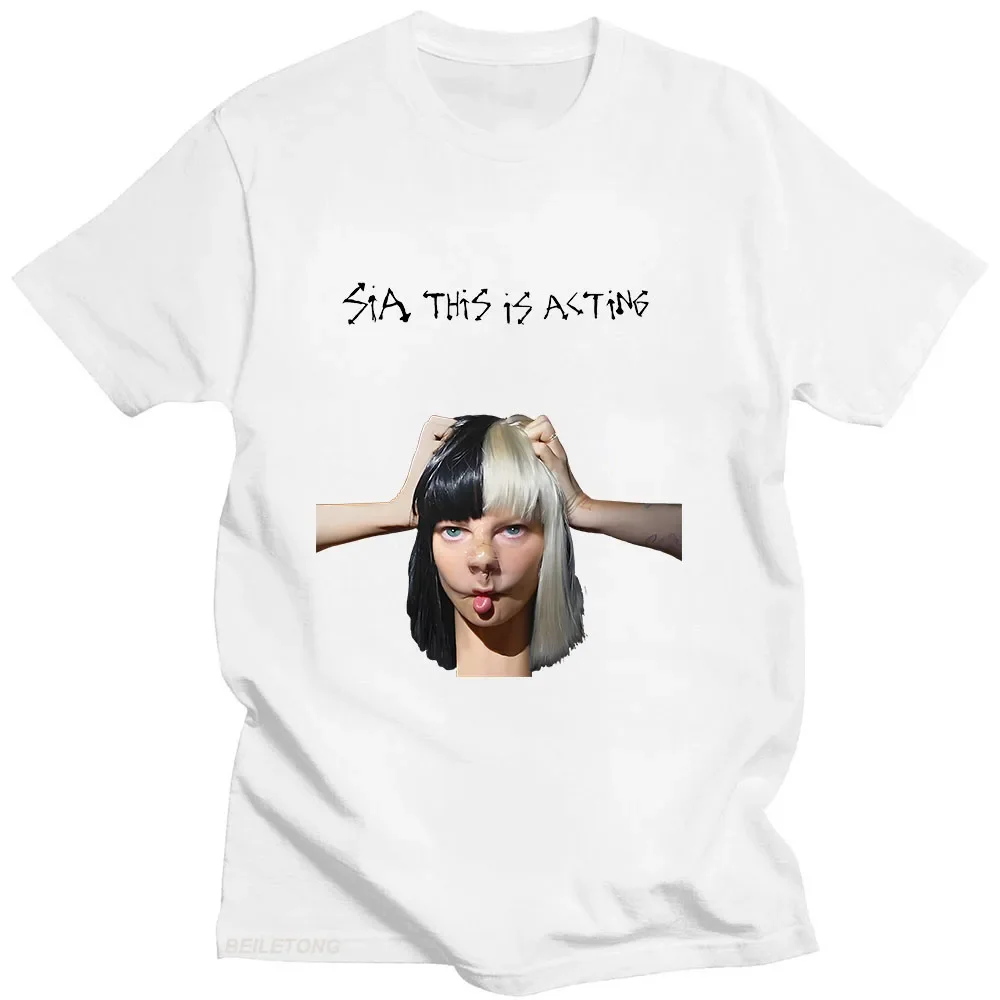 Sia This Is Actins T-shirt Graphic Printing Hip Hop Cotton Tee-shirt Funko Pop Aesthetic O-neck Punk Tshirt Ropa Mujer Retro Top