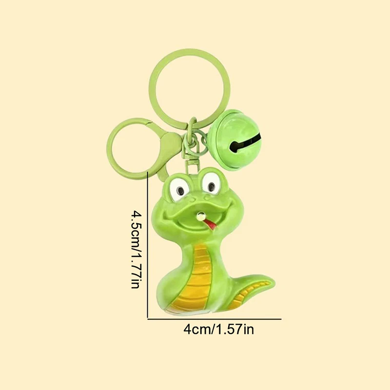 New Fashion Keychain DIY Metal Holder Chain Creative Personalized Luminous Zodiac Snake Keychain Snake Cobra Pendant Gift